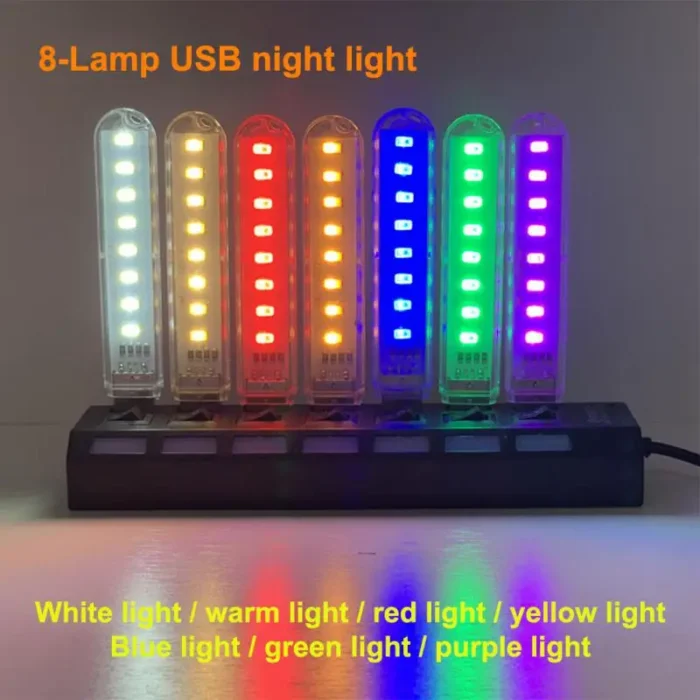 Mini USB Plug Lamp Ultra Bright USB Night Light Book Lamps LED Eye Protection Reading Book Light For Computer Power Bank Laptop - Imagem 2
