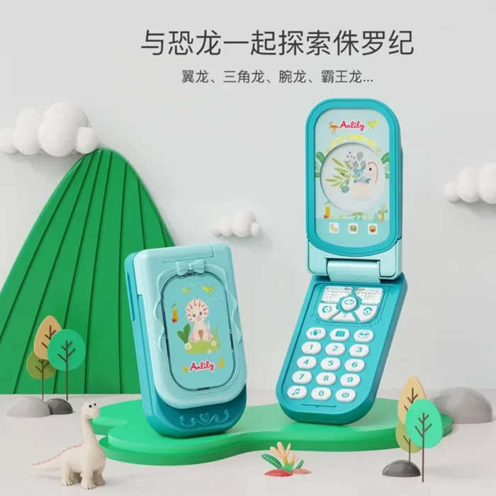 1pc Children's Mobile Phones Toys Simulations Flip Covers Music Early Education for Boys and Girls brinquedos eletronicos - Imagem 5