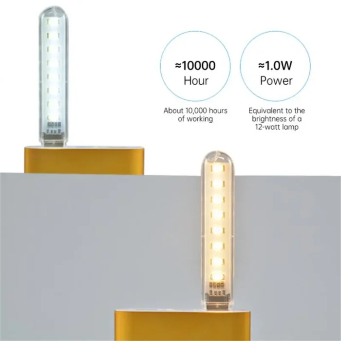 Mini USB Plug Lamp Ultra Bright USB Night Light Book Lamps LED Eye Protection Reading Book Light For Computer Power Bank Laptop - Imagem 3