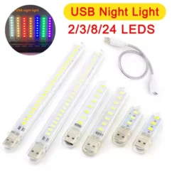 Mini USB Plug Lamp Ultra Bright USB Night Light Book Lamps LED Eye Protection Reading Book Light For Computer Power Bank Laptop
