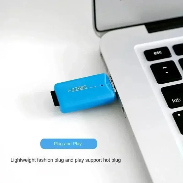 Portable Mini USB 2.0 TF Memory SIM Card Reader High Speed T-Flash Adapter For PC Laptop Notebook Computer Vehicle Speaker - Imagem 2