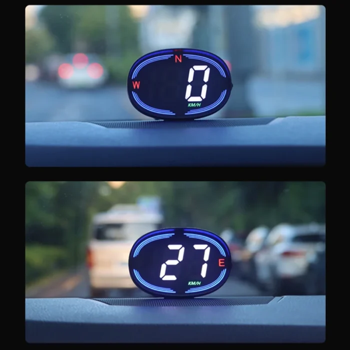 H2 GPS Car HUD digital KM/H MPH speedometer Head-up display Eletronicos Speed Alarm Gadgets Inteligentes for All Car - Imagem 5