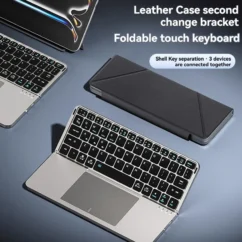 YIRF Fold Miaokong Magnetic Keyboard for IPad Bluetooth Wireless Portable Touch Pad Notebook Computer Bracket Accessories Gift