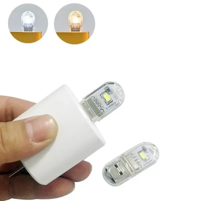 USB Plug Lamp LED Light For Power Bank/computer Mini Led Book Lamp Protection Night Light Laptop Small Reading Light - Imagem 4